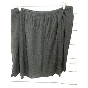 All American Comfort Stretch Skort Plus Size 4X Pockets Knit Elastic Waist